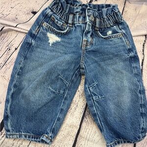 Gap Denim Paper Bag Waist Barrel Jeans GUC